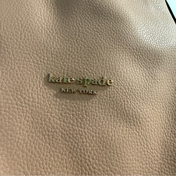 Kate Spade Knot Blush Pink Leather purse NEW medium Dust Bag and long Strap - Picture 3 of 14